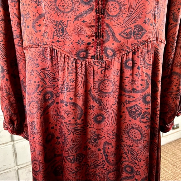 Johnny Was Asteria 100% Silk Midi Dress S - Picture 3 of 12